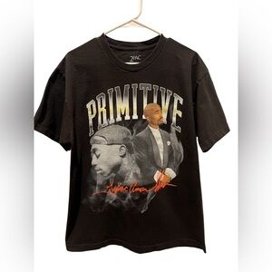 Primitive 2Pac Black Graphic T-Shirt